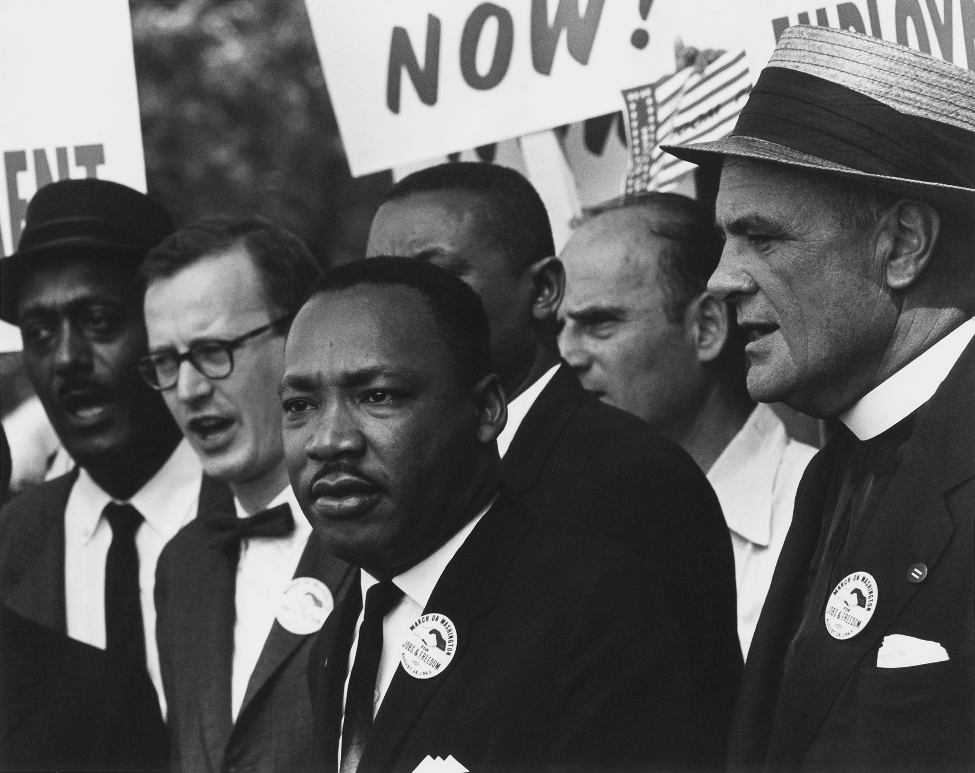 Photo of Dr. Martin Luther King Jr during Civil Rights March in D.C.